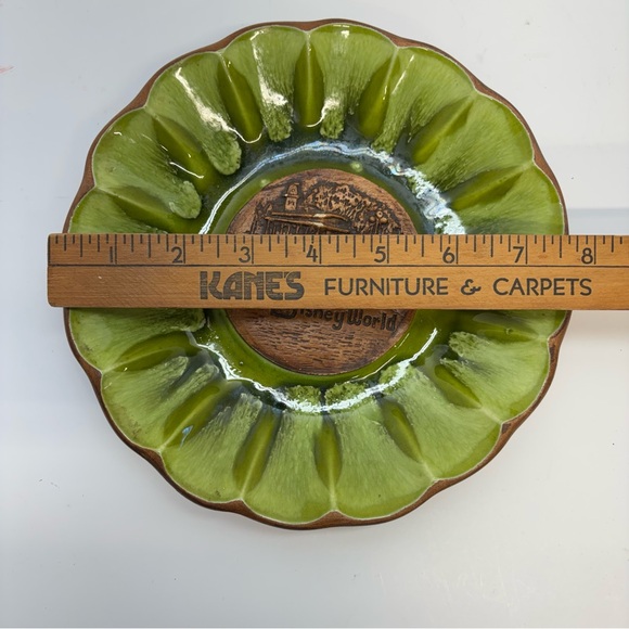 Vintage 60s Walt Disney World Lava Glaze MCM Souvenir Bowl Dish Treasure Craft - Picture 6 of 6